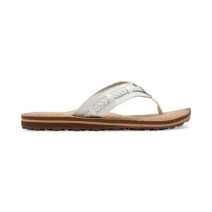 Woman's Sandals Clarks Fenner Nerice Off White SIze 10M